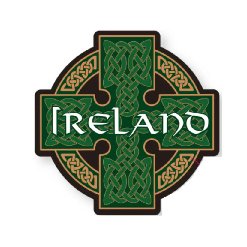 Ireland Celtic Cross Sticker