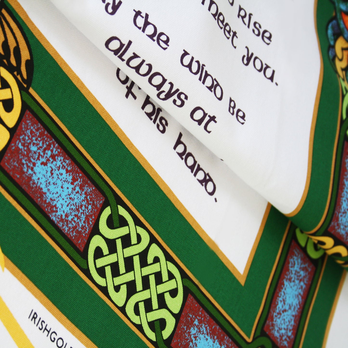 Irish Blessing Cotton Teal Towel Set Of 2