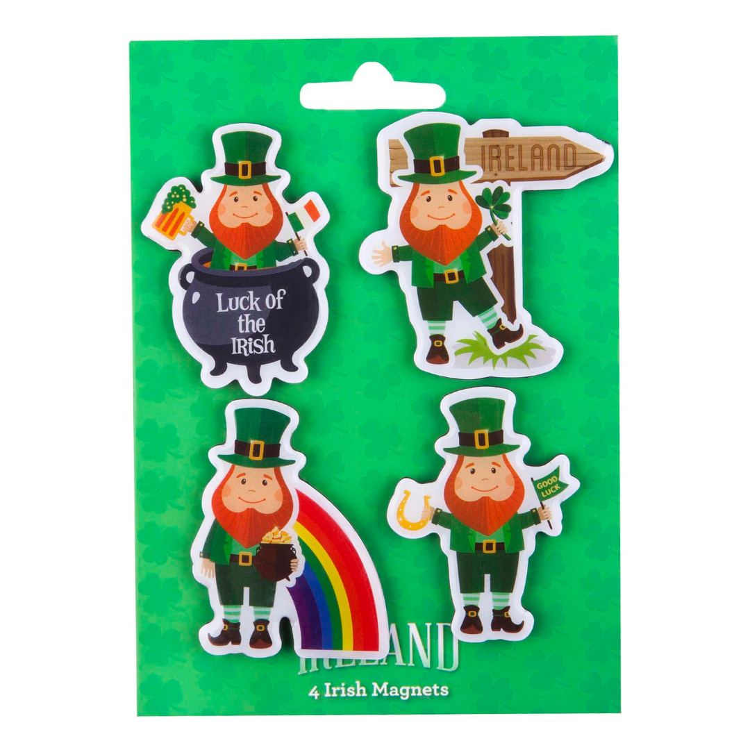 Irish Leprechaun Magnet 4 Pack