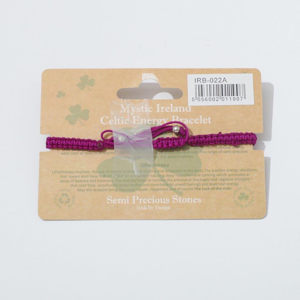 Shamrock Semi Precious Amethyst Bracelet