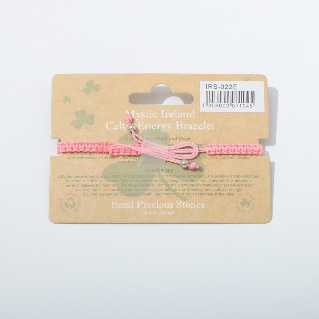 Shamrock Semi Precious Rose Quartz Bracelet