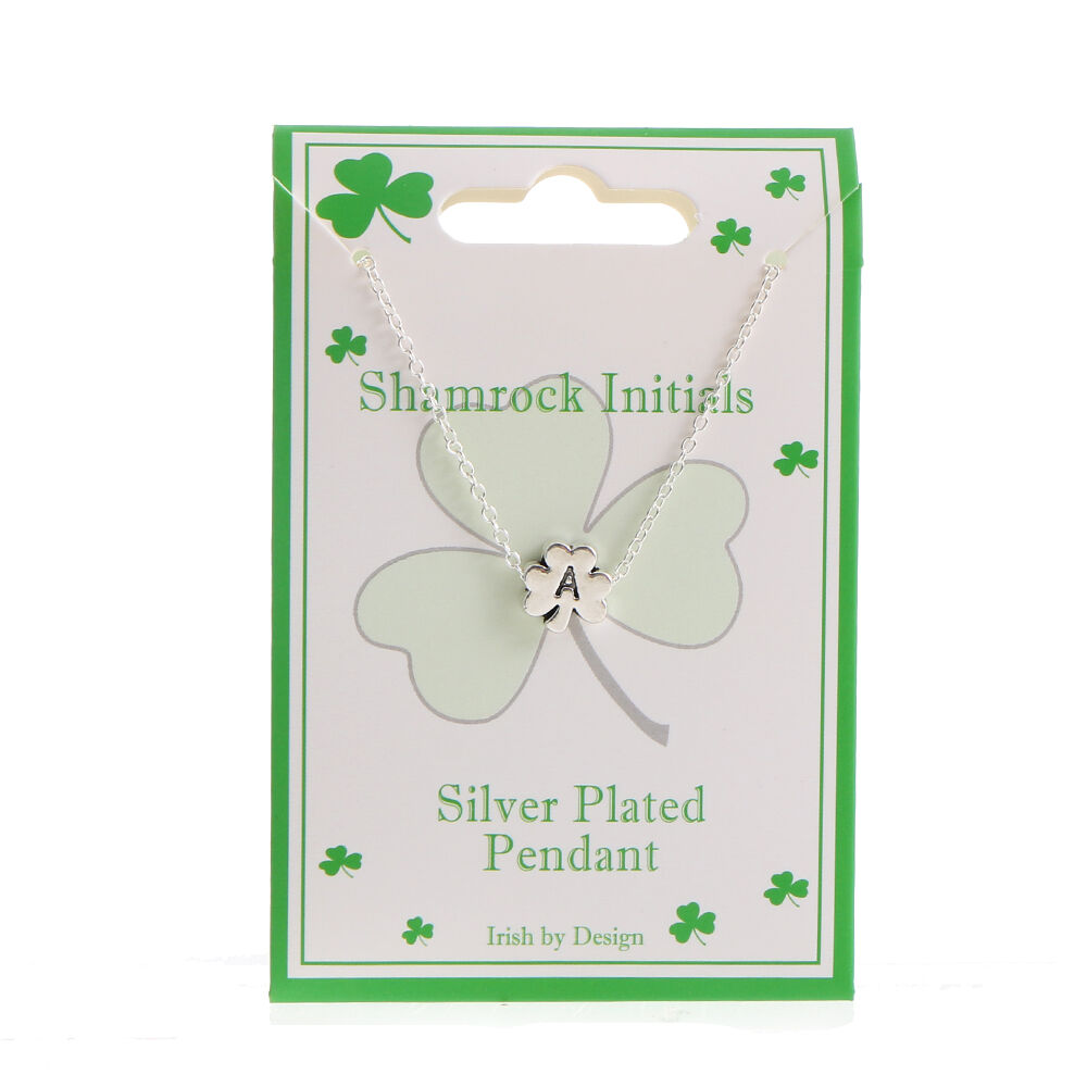 Shamrock Initial Necklace