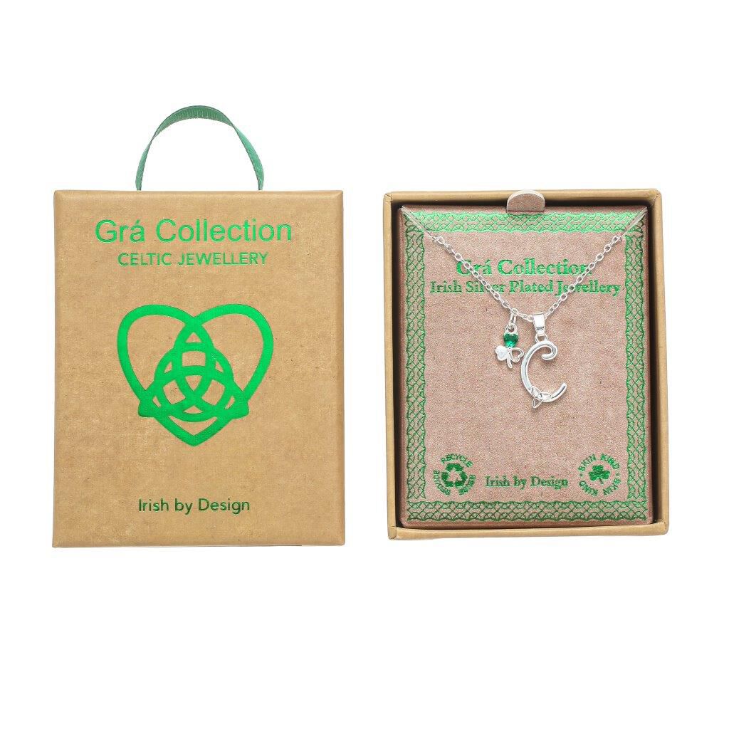 Grá Collection Silver Plated C Initial Necklace