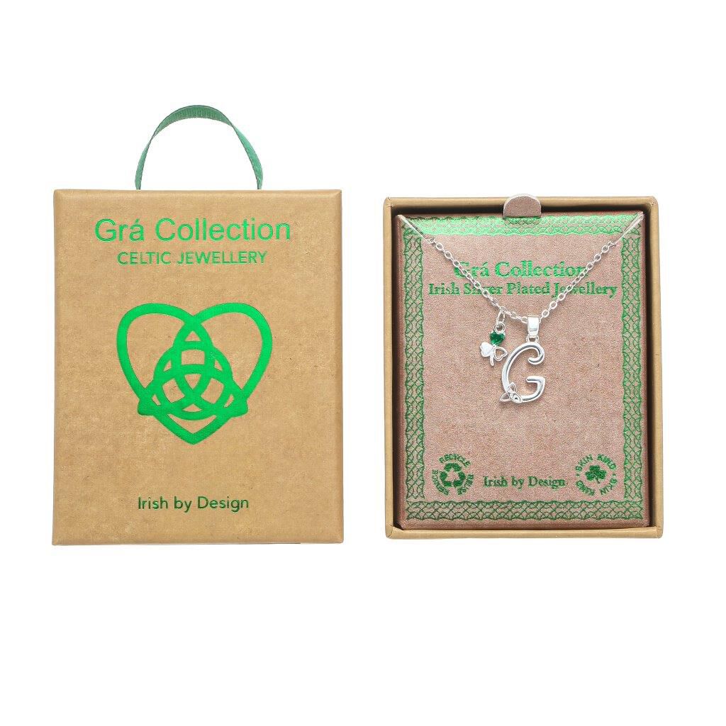 Grá Collection Silver Plated G Initial necklace