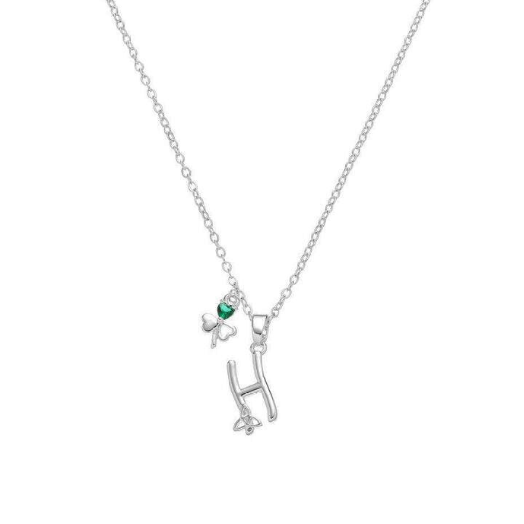 Grá Collection Silver Plated H Initial necklace