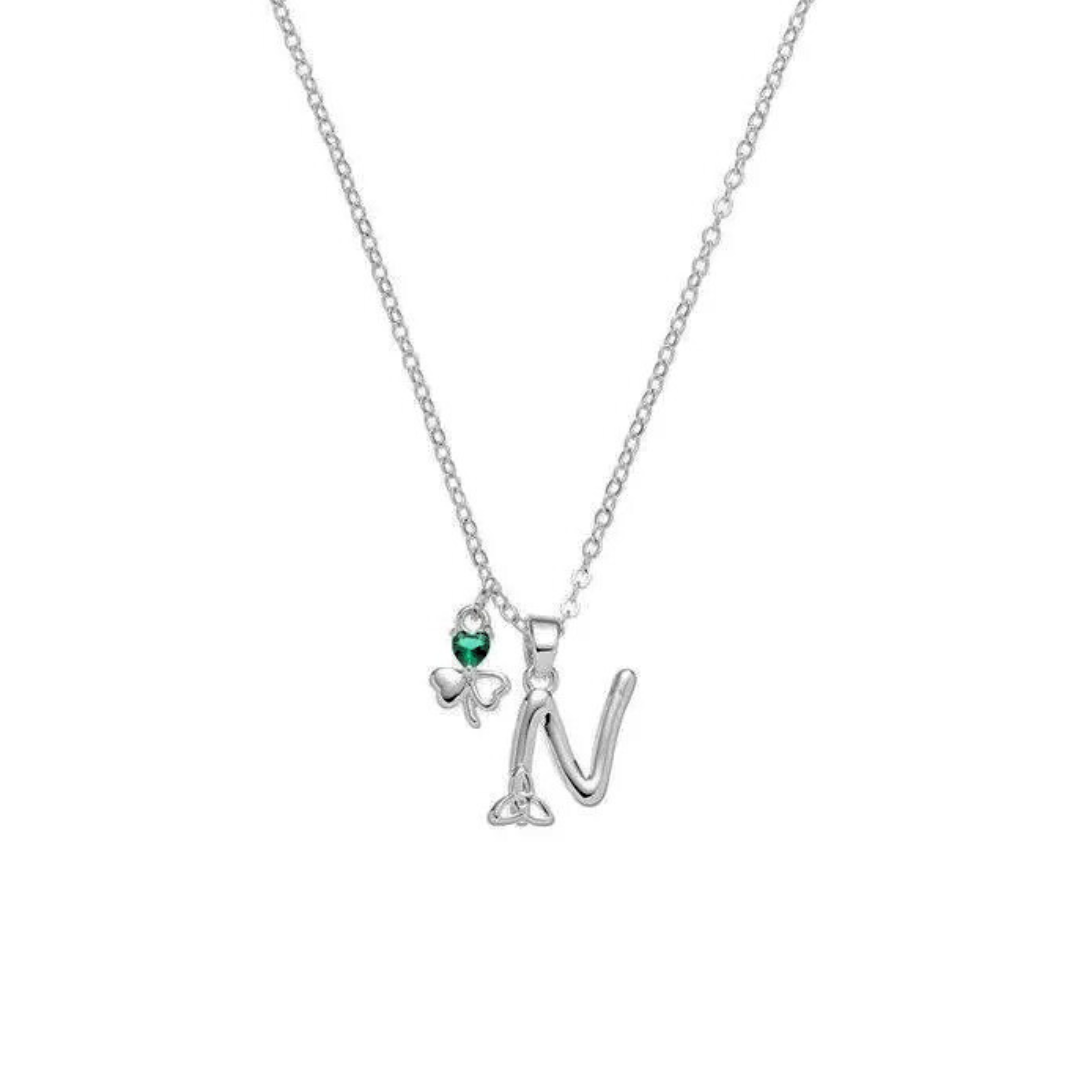Grá Collection Silver Plated N Initial necklace