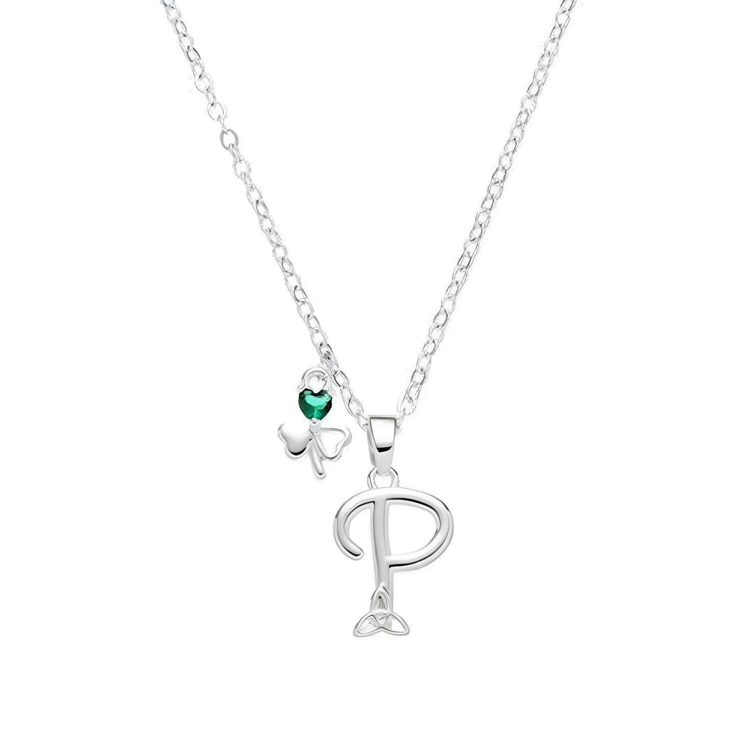 Grá Collection Silver Plated P Initial necklace