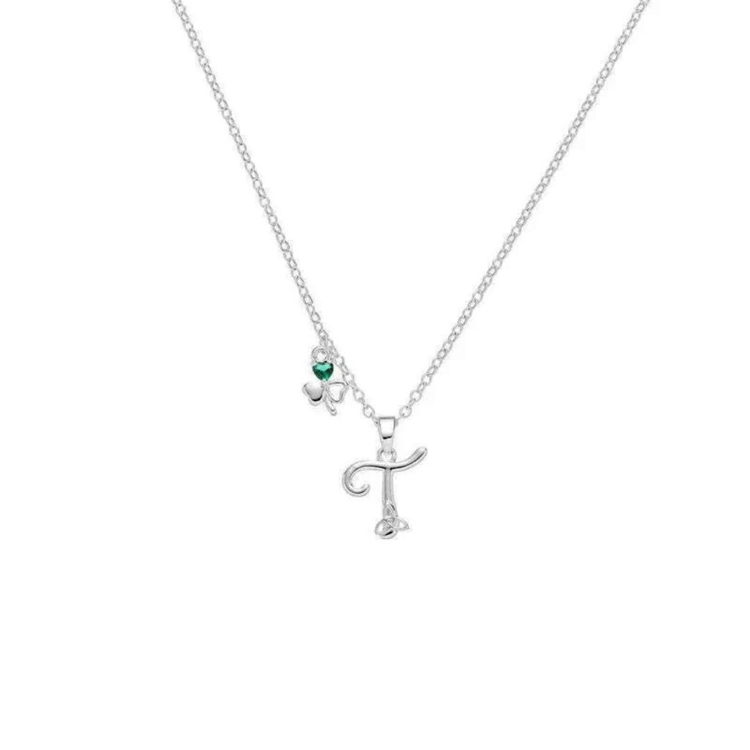 Grá Collection Silver Plated T Initial necklace