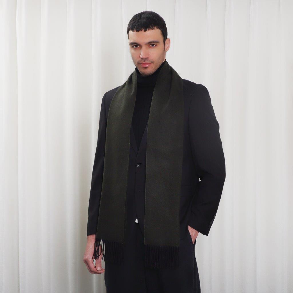 Men's Celtic Tweed Green Scarf