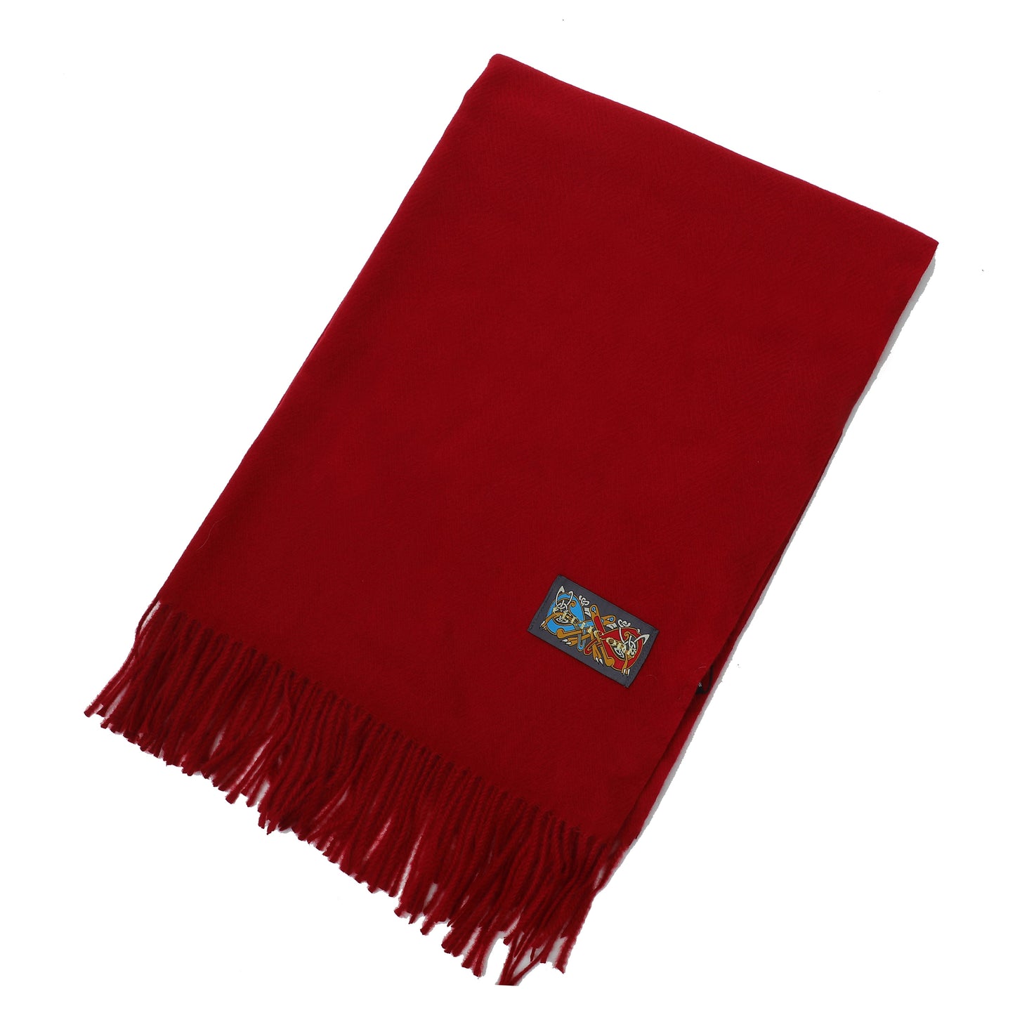 Ladies Supersoft Herringbone Wine Scarf