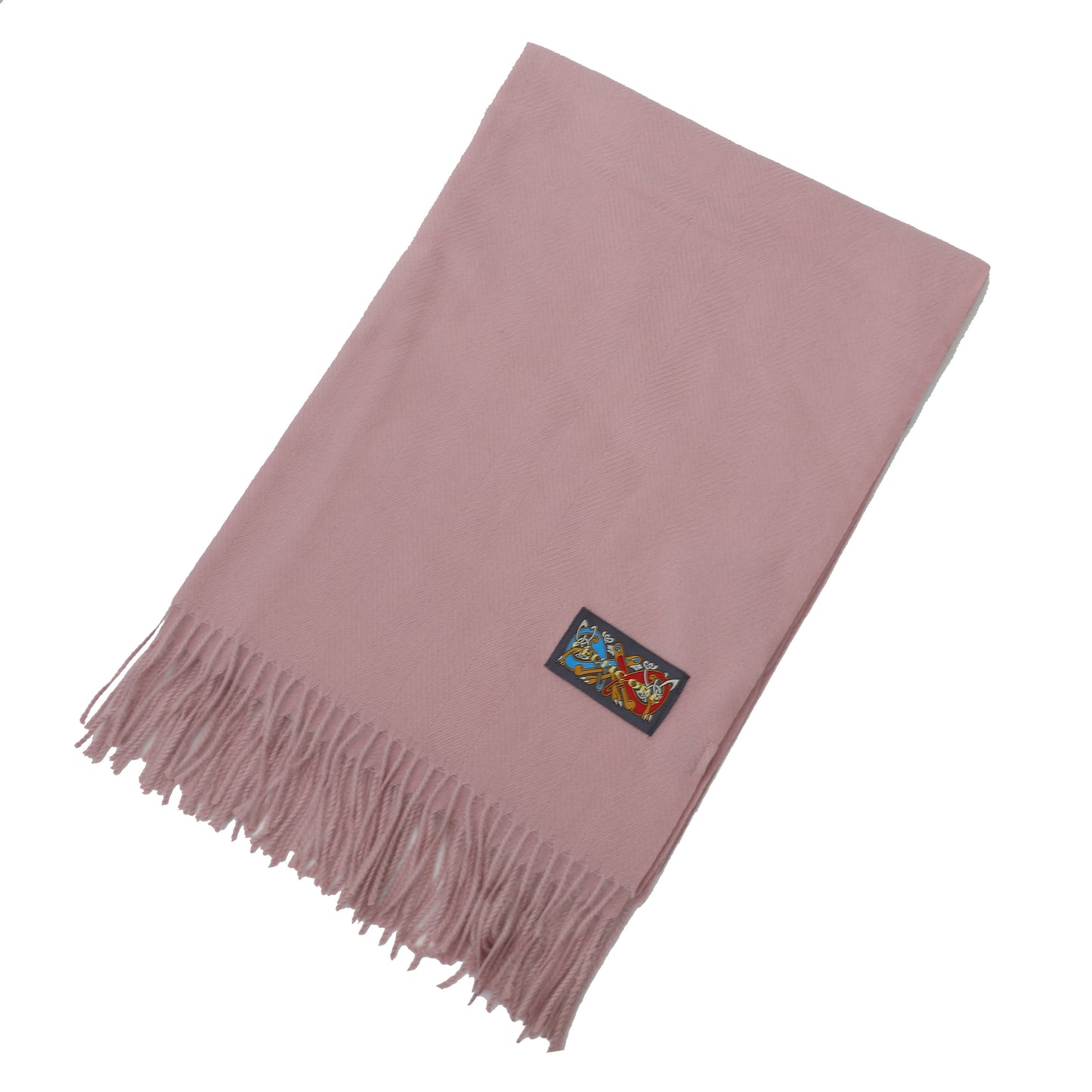 Ladies Supersoft Herringbone Pink Scarf