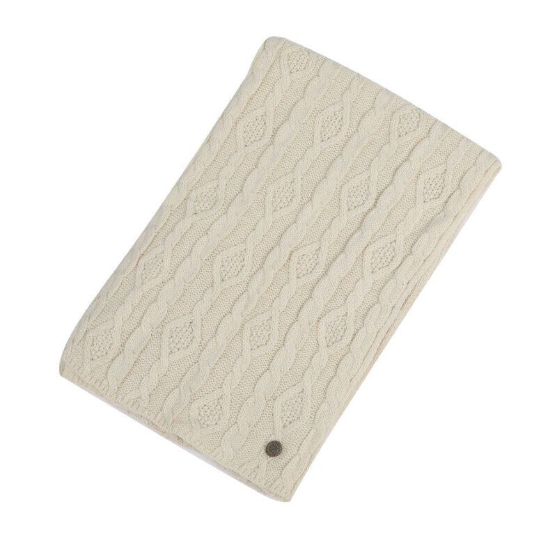 Celtic Weave Scarf Cream