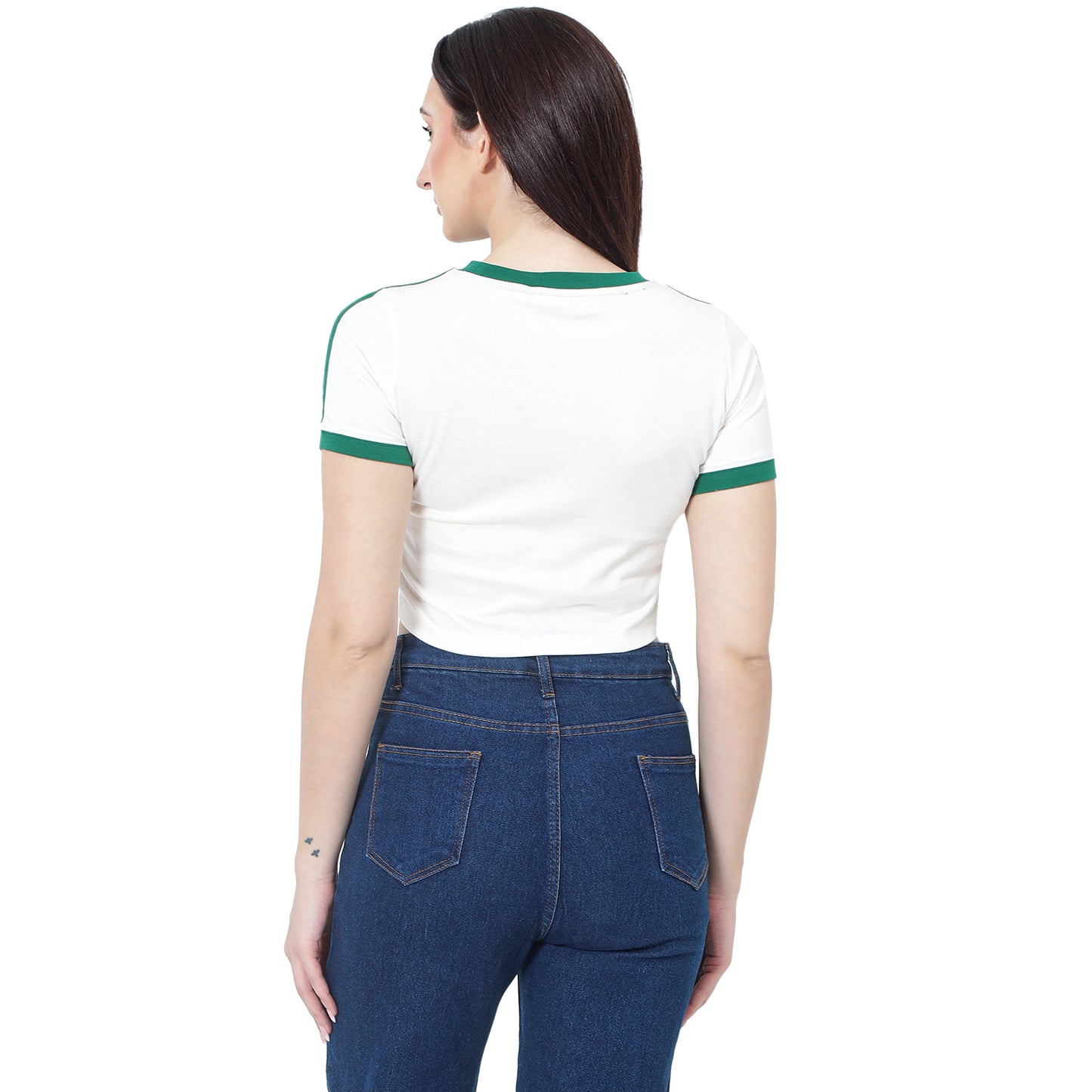 Ireland Latte & Green Cropped T-Shirt