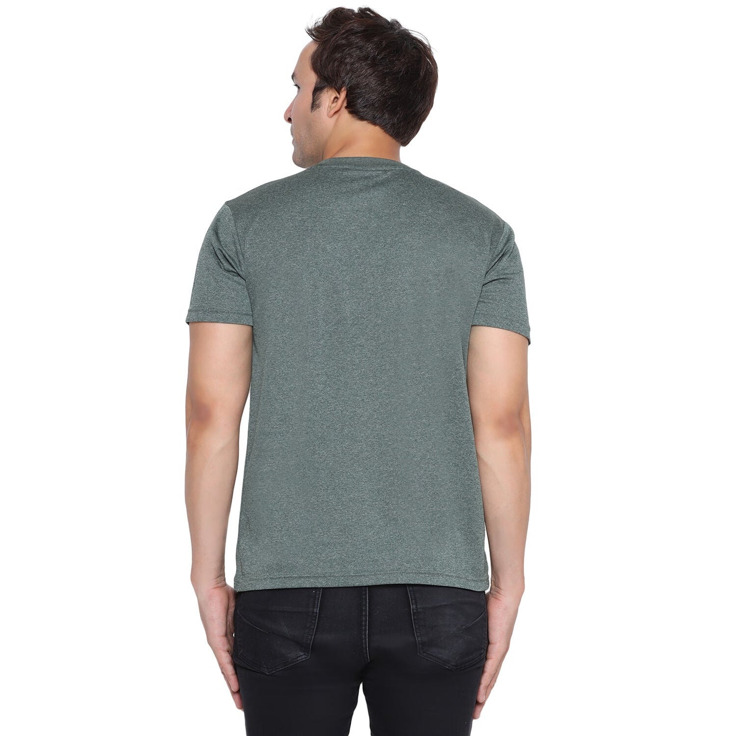 Mens' Ireland Stamps Stars T-shirt Green Melange