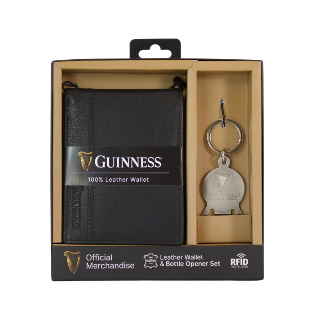Guinness Leather Wallet And Bottle Opener Gift Set