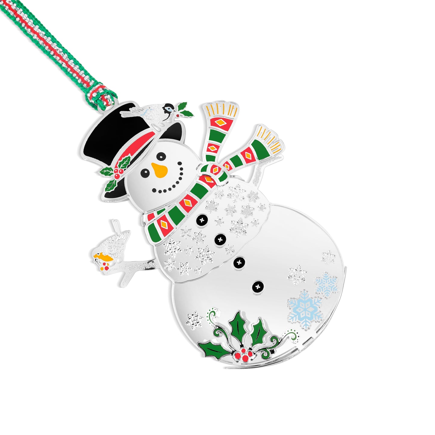Newbridge Snowman With Robin Christmas Tree Decoration