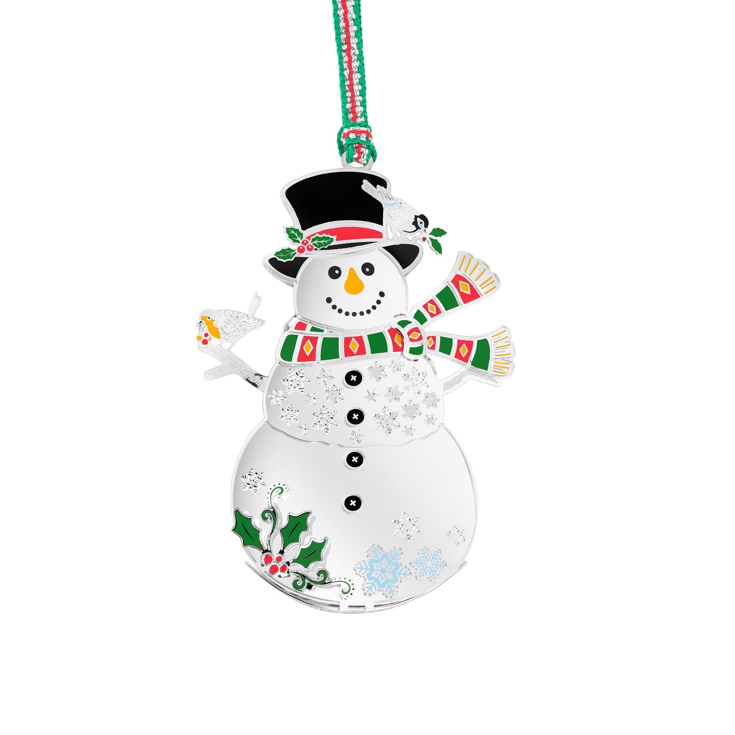 Newbridge Snowman With Robin Christmas Tree Decoration
