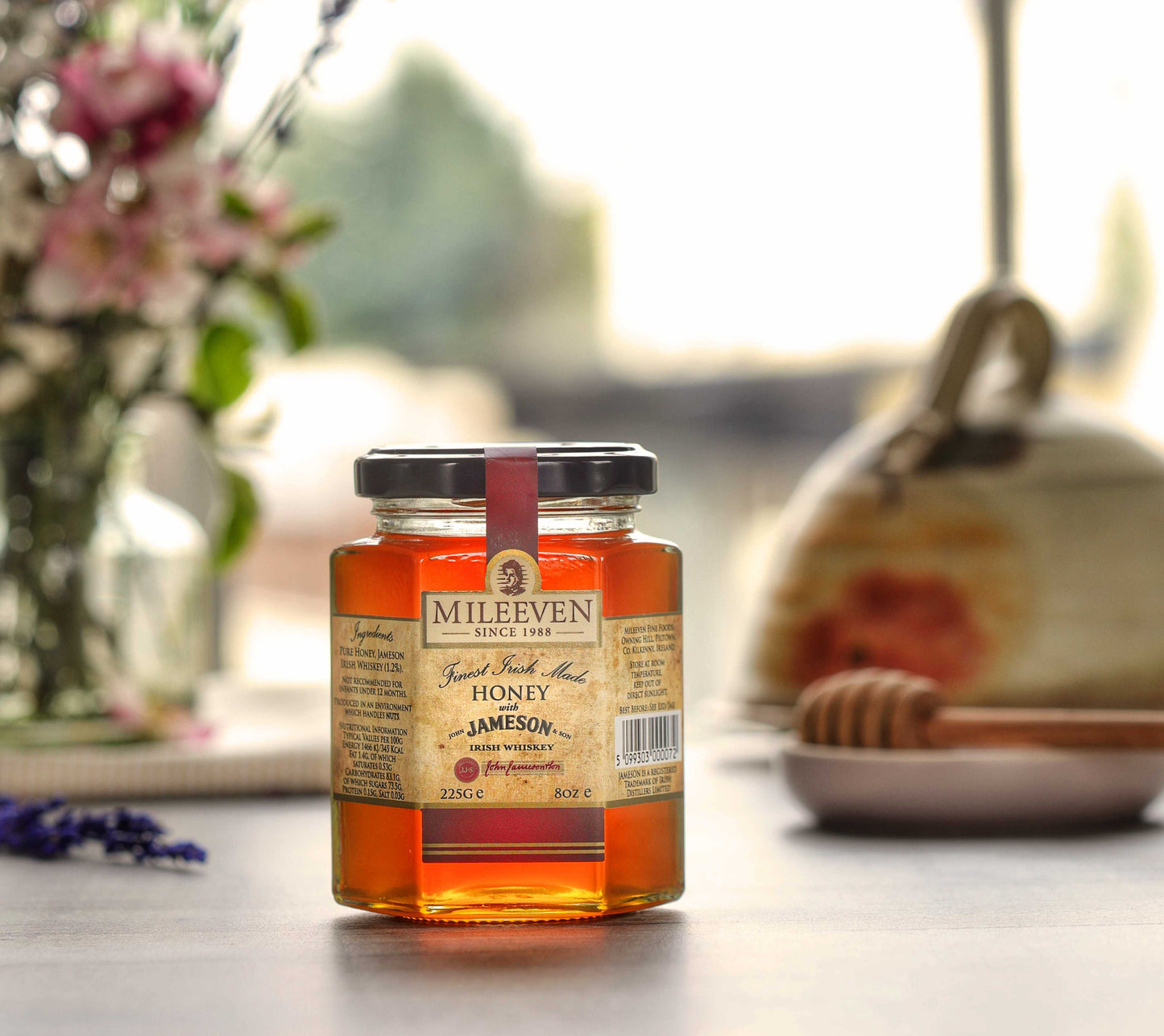Quality Mileeven Honey With Real Jameson Irish Whiskey 225g