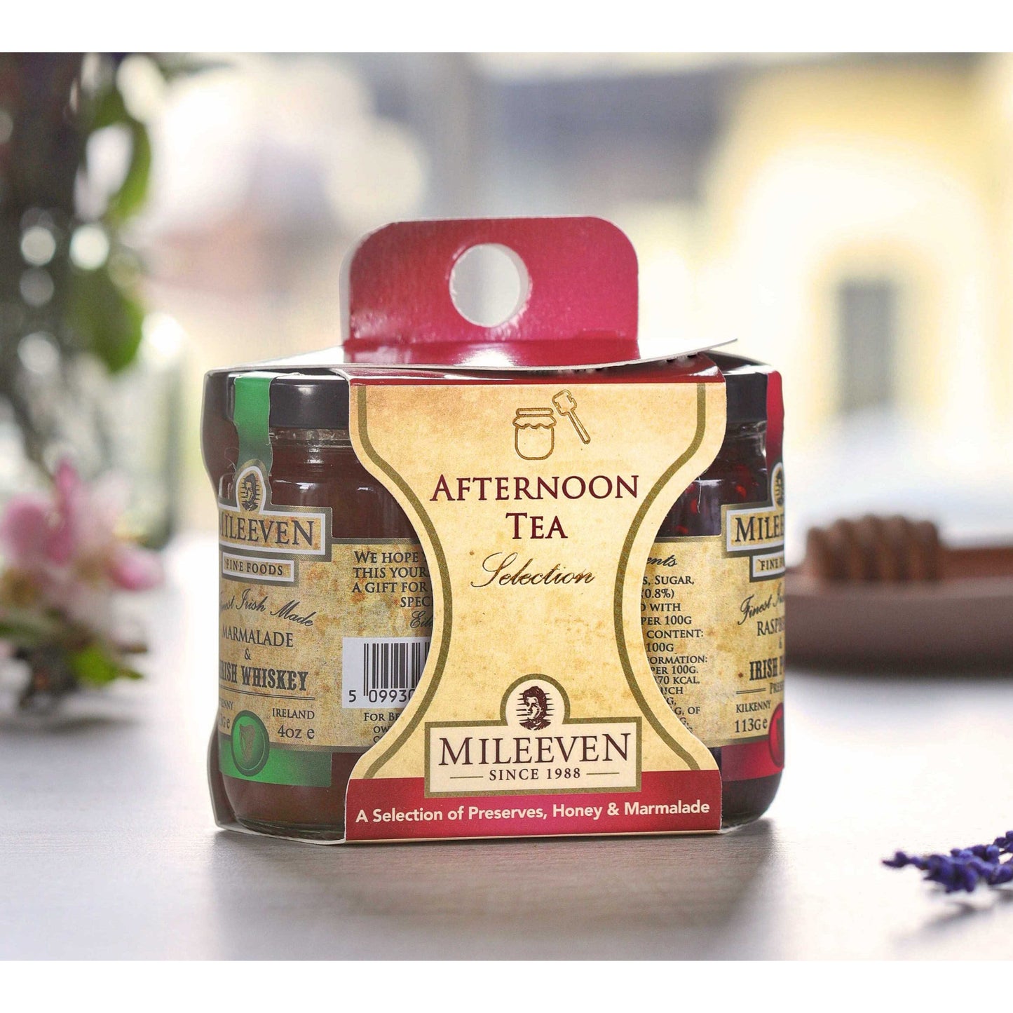Mileeven Irish Afternoon Tea Selection Of Preserves Honey & Marmalade 3 Pack