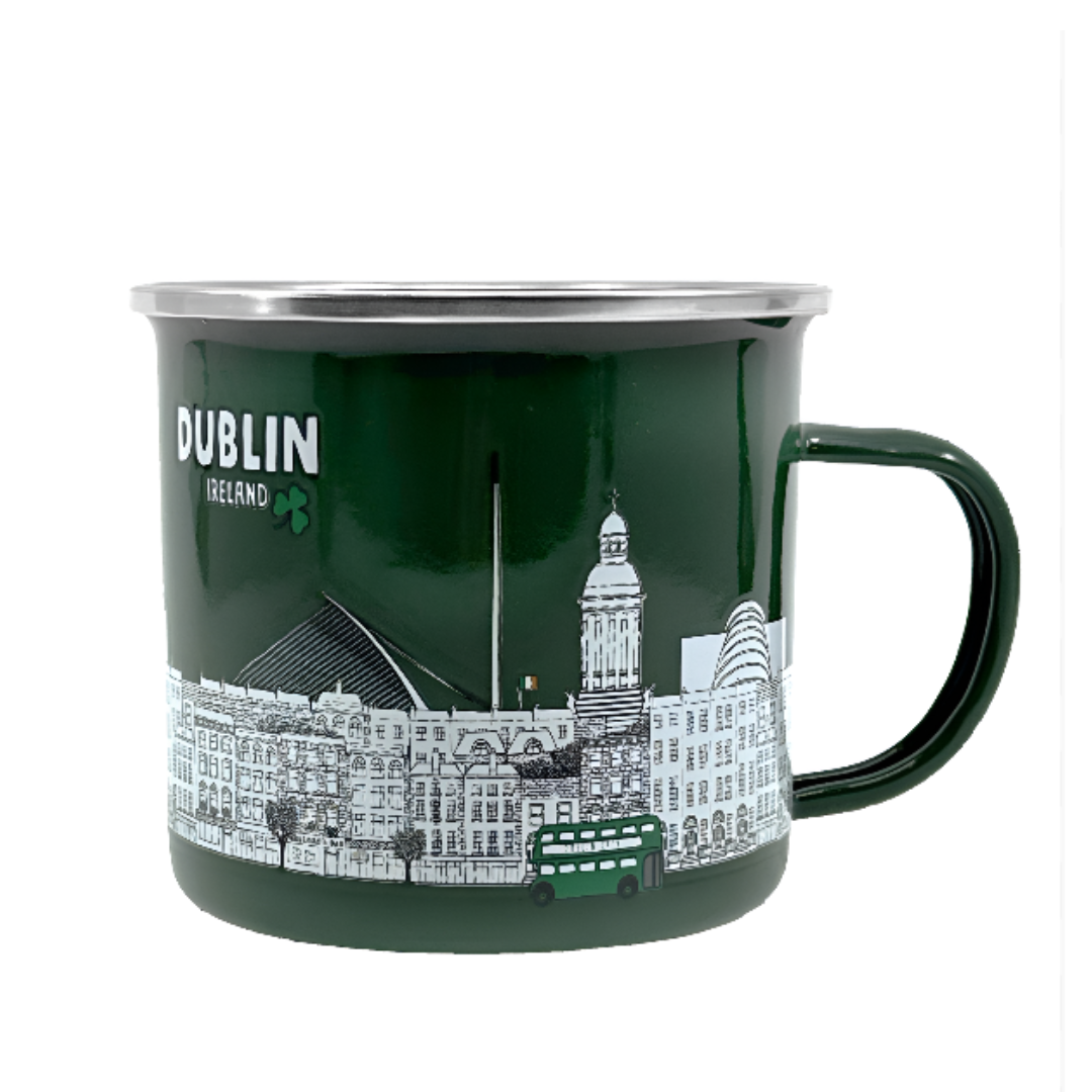 Big City Dublin Cityscape Enamel Mug