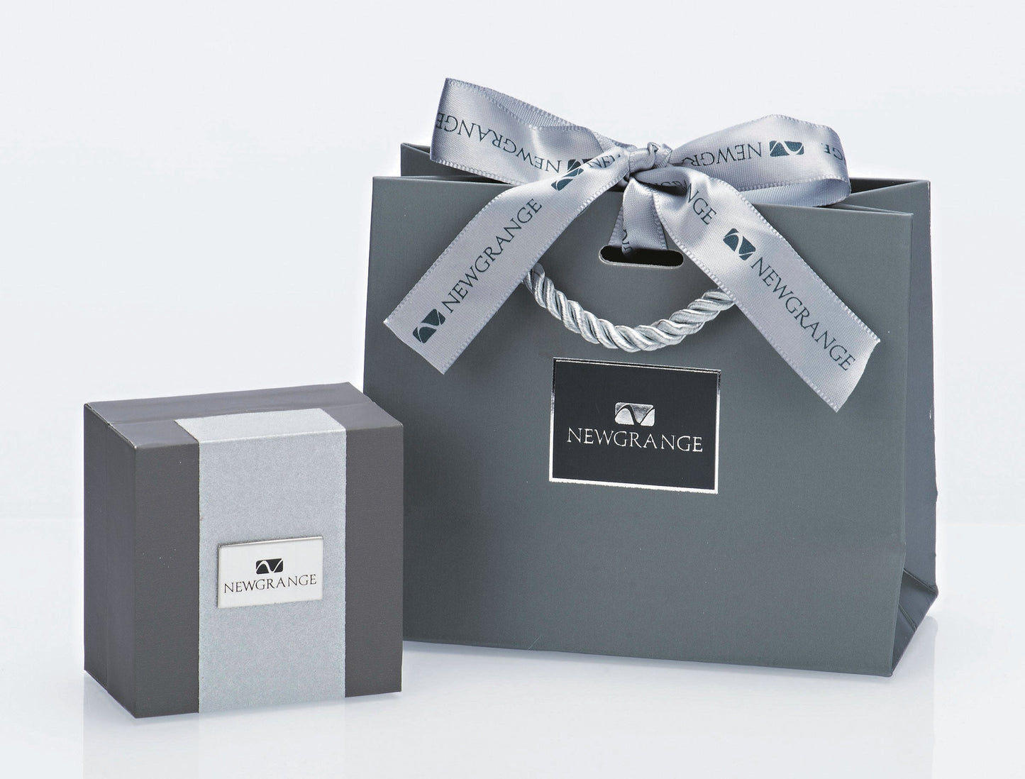 Newgrange Living Silver Infinity Necklace & Earring Set