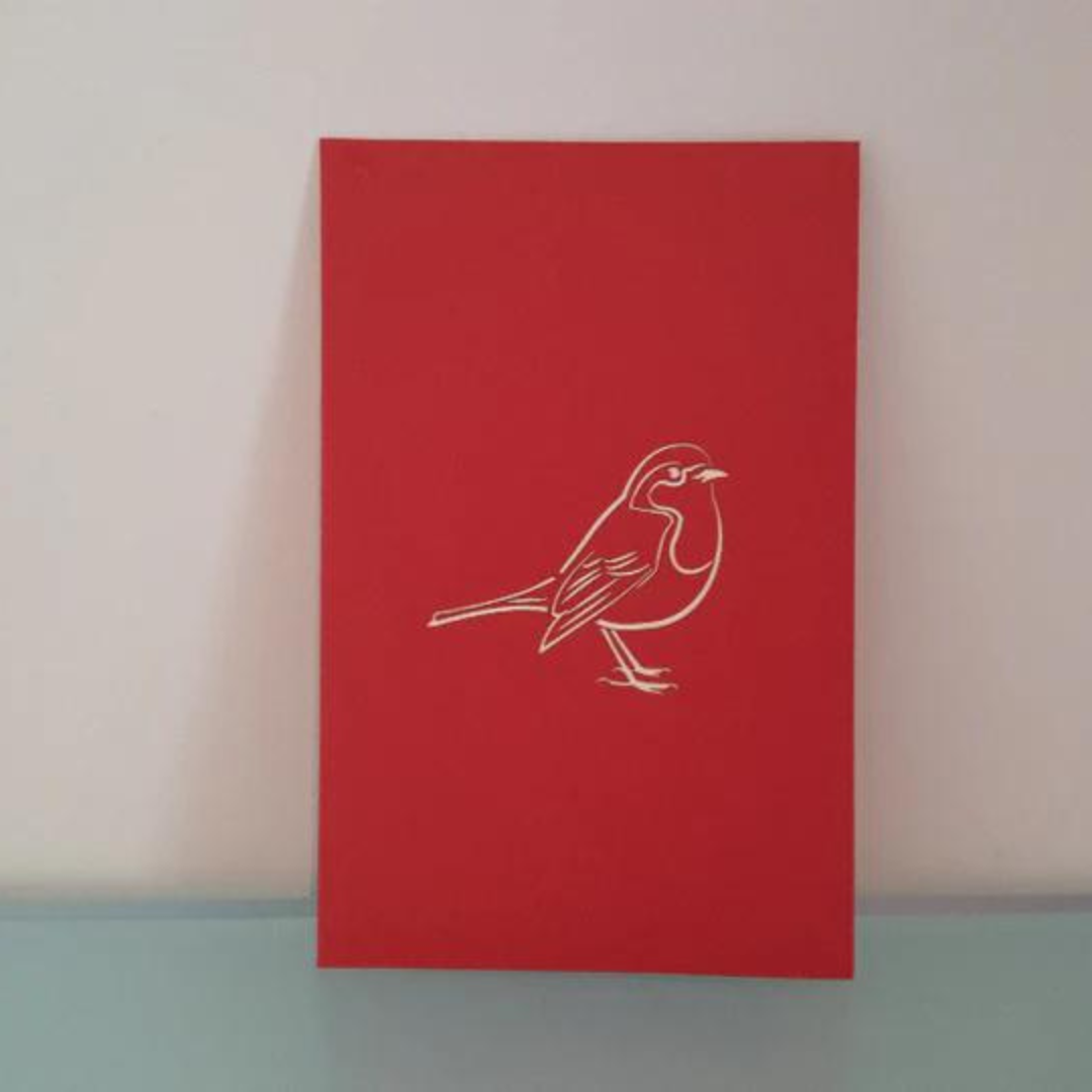 Robin Bird Pop-up Card