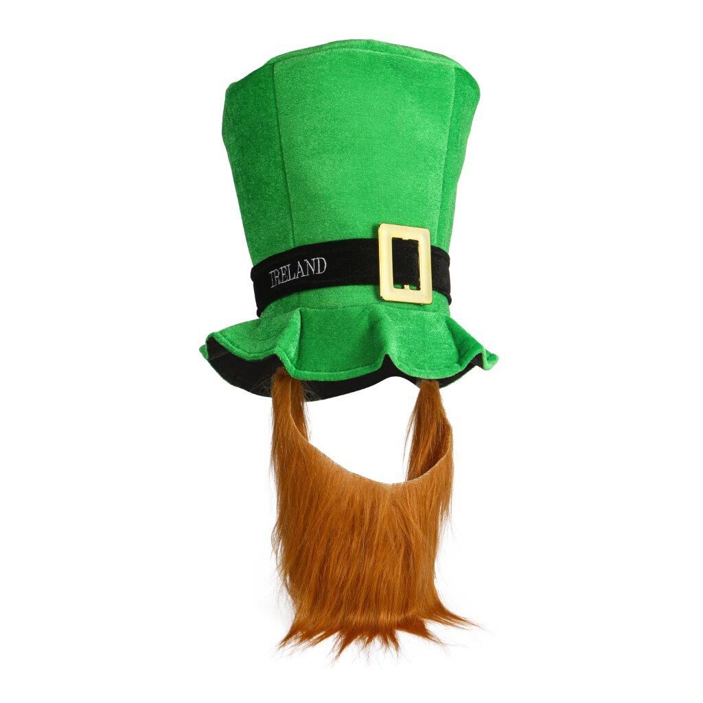 Leprechaun Hat With Beard Green