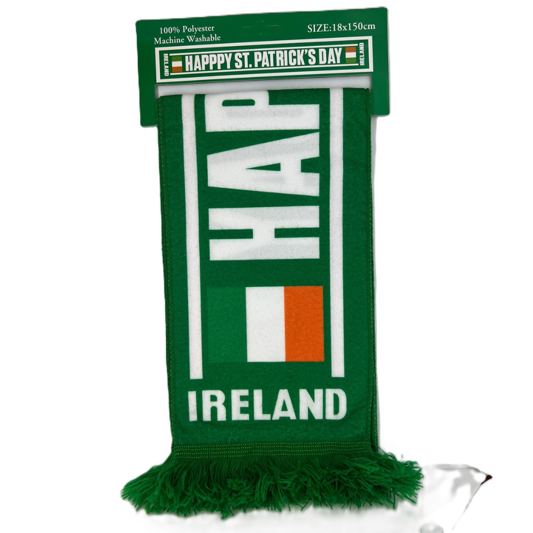 Happy St. Patrick's Day Scarf Green