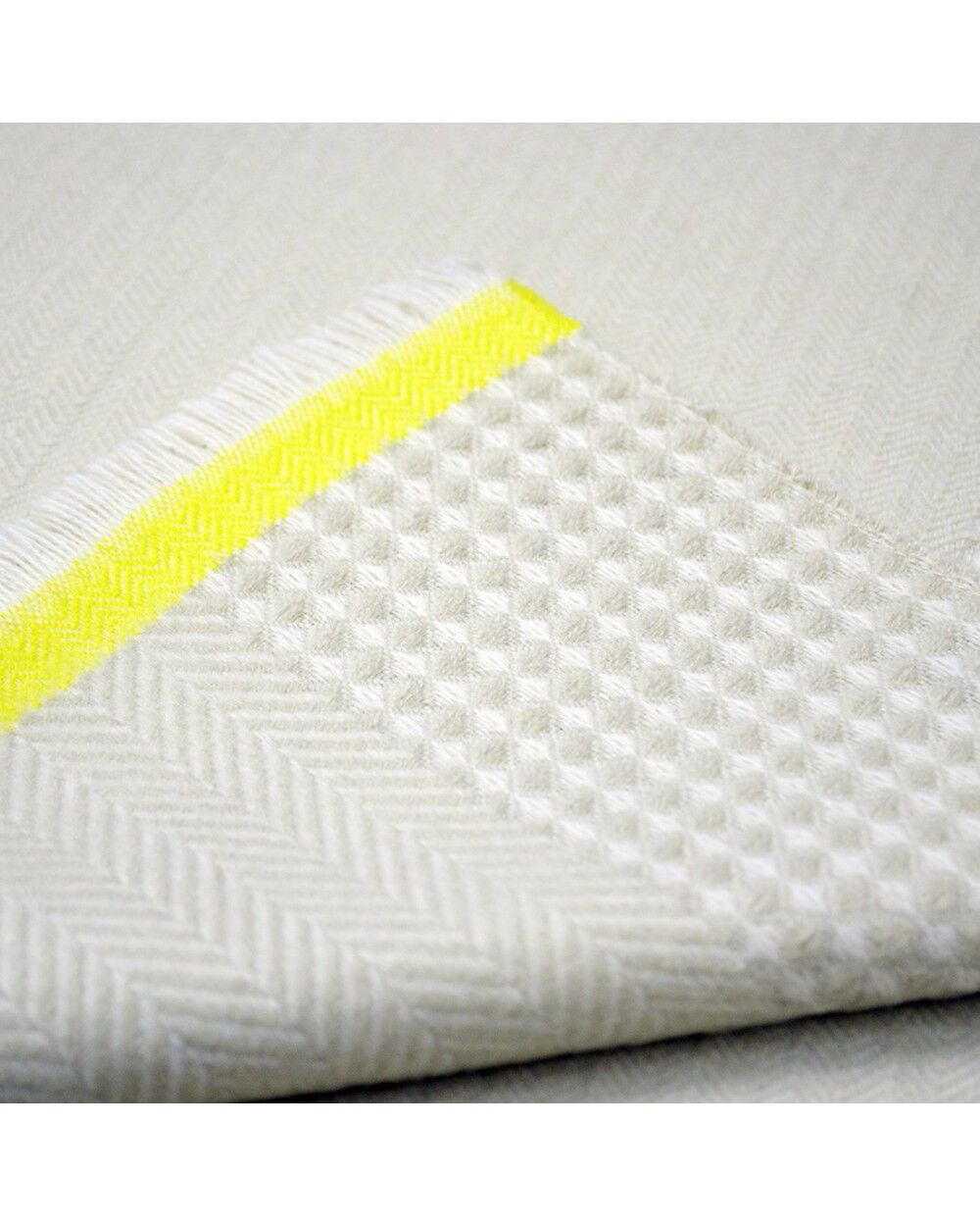 Ladies Herringbone Woven Scarf Beige