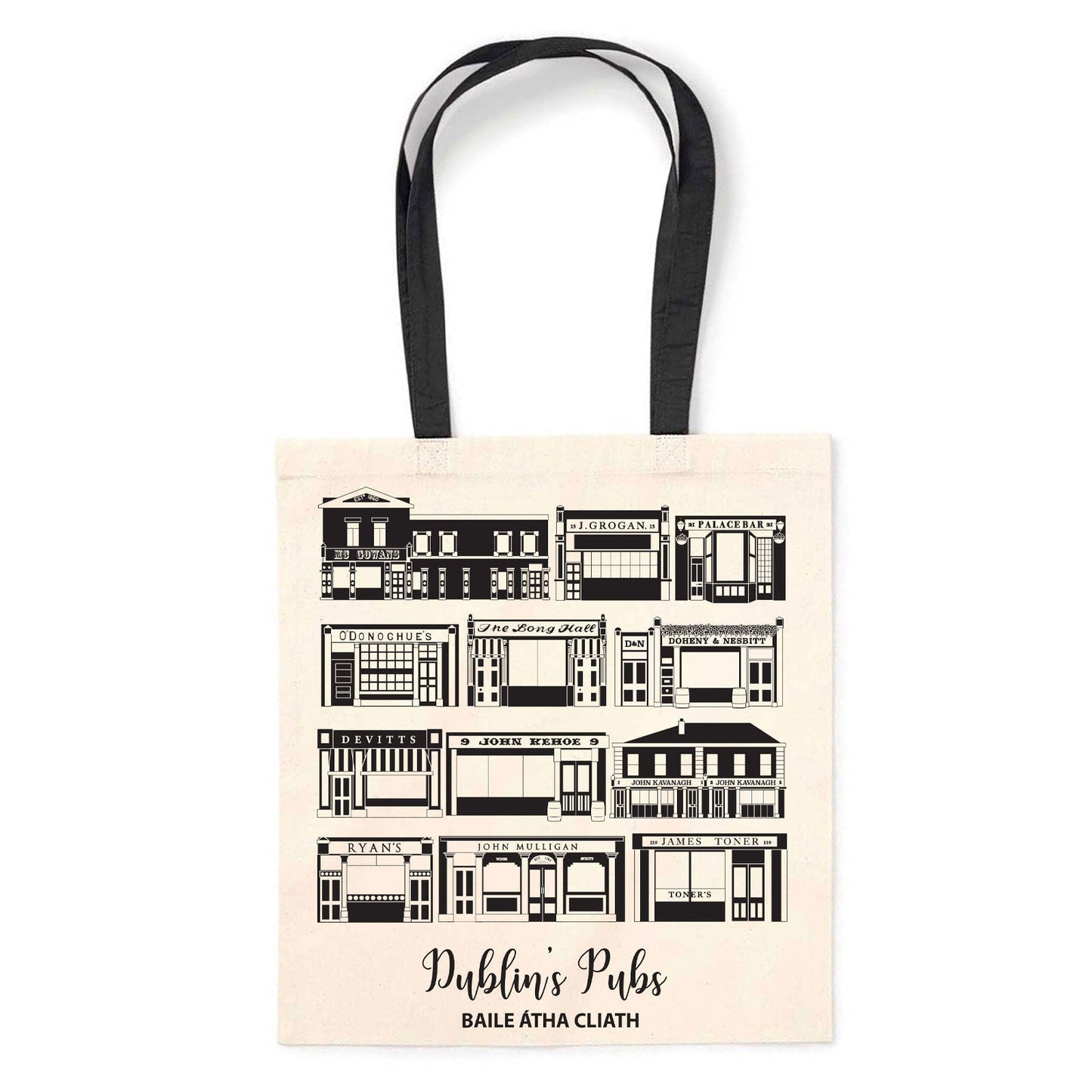 Prints Of Ireland Dublin Pubs Tote Bag