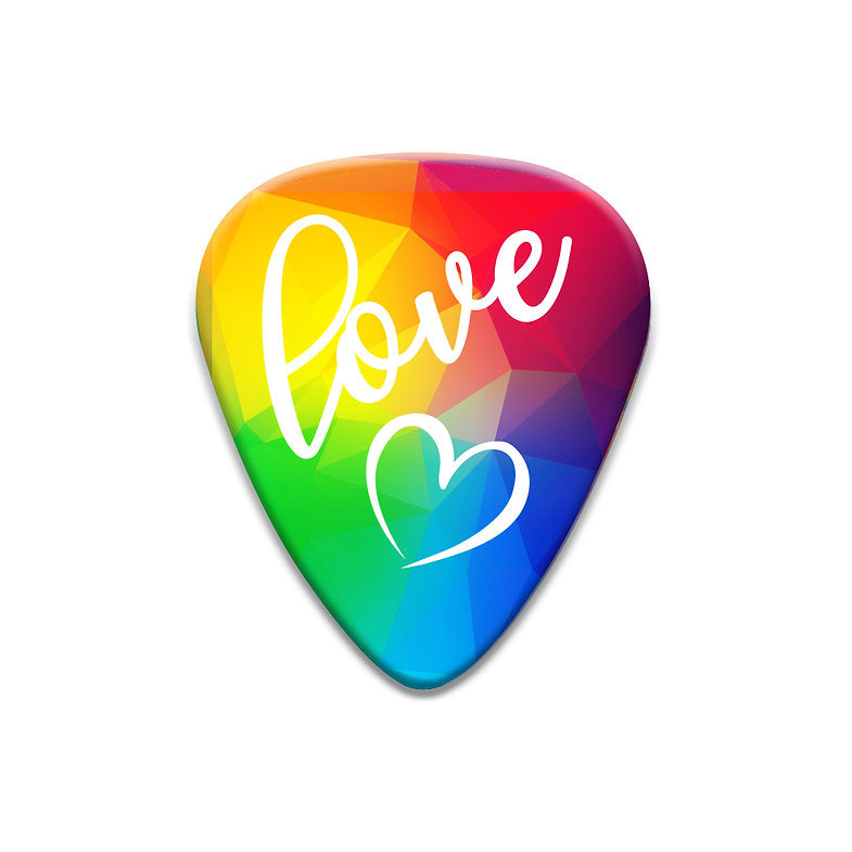 Pride Guitar Picks Pack Of 6
