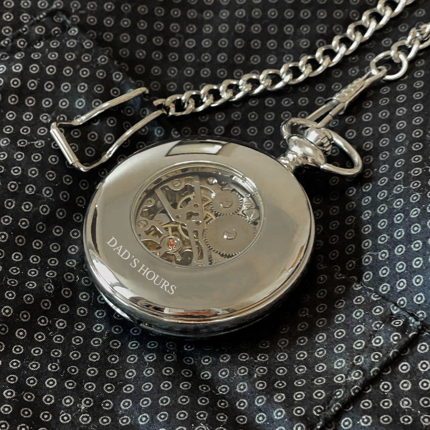 Mullingar Pewter Pocket Watch With Shamrock & Trinity Design & Celtic Border