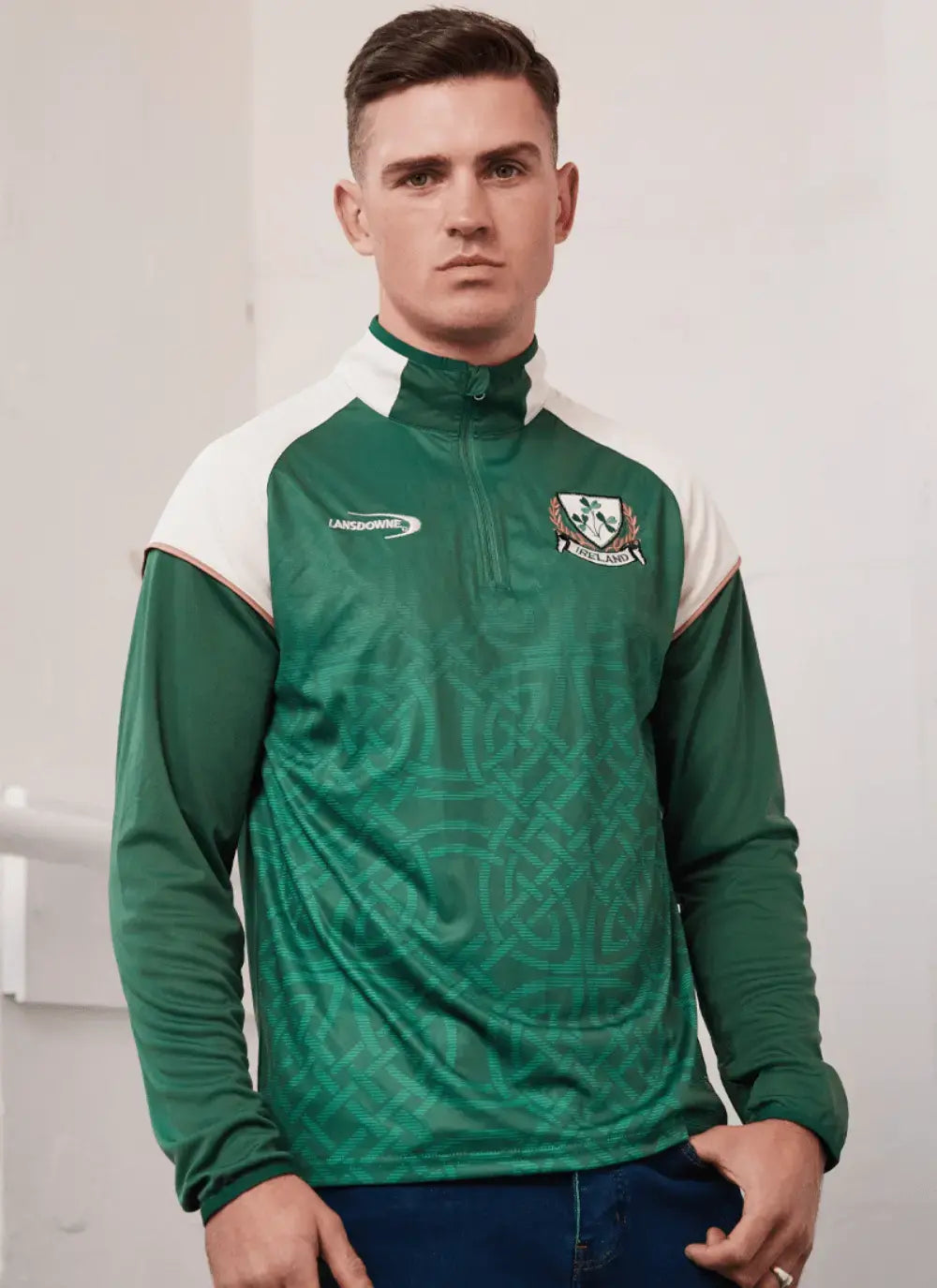 Lansdowne Ireland Celtic Performance 1/4 Zip Top