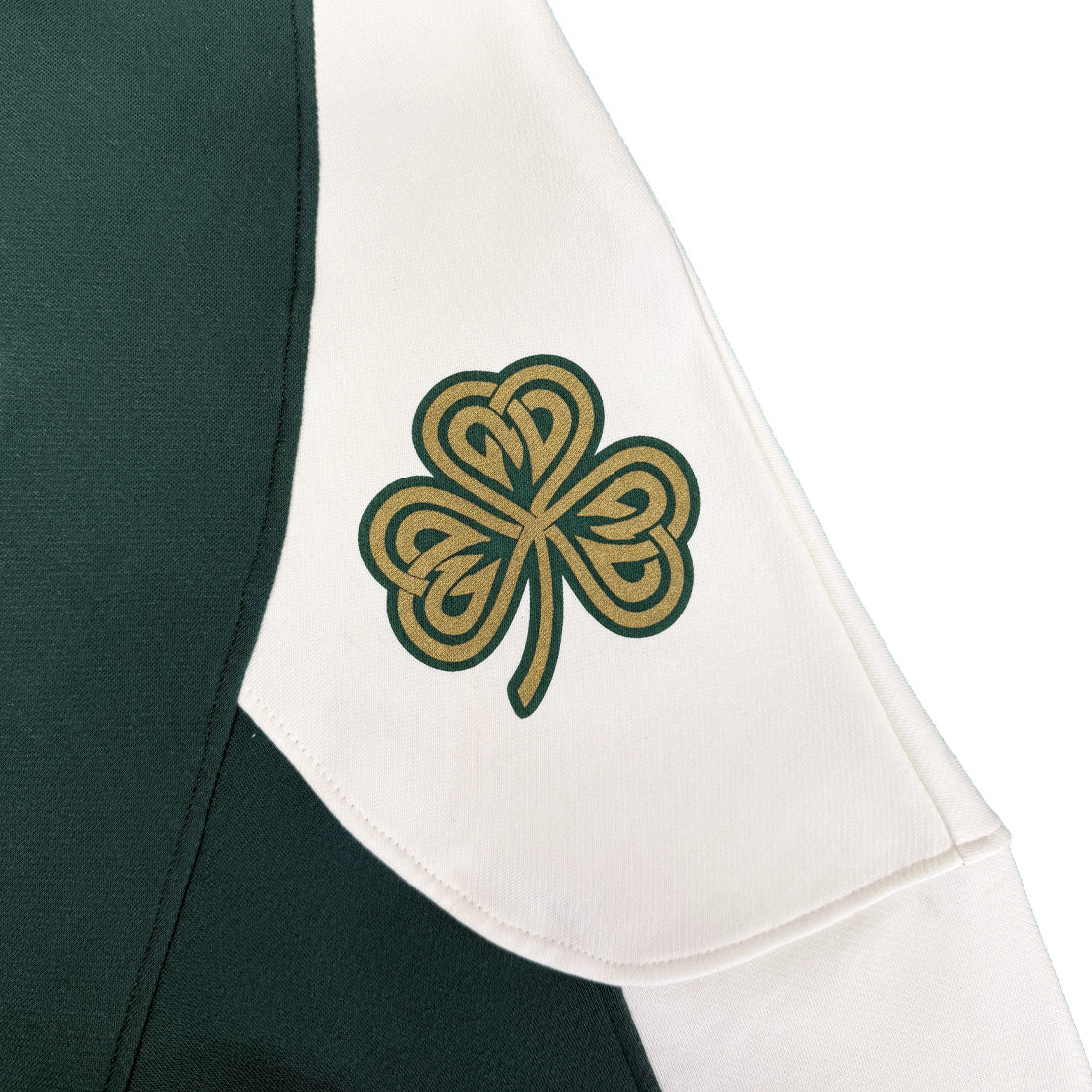 Unisex Ireland Crest V-Neck Green and Cream Sweatshirt
