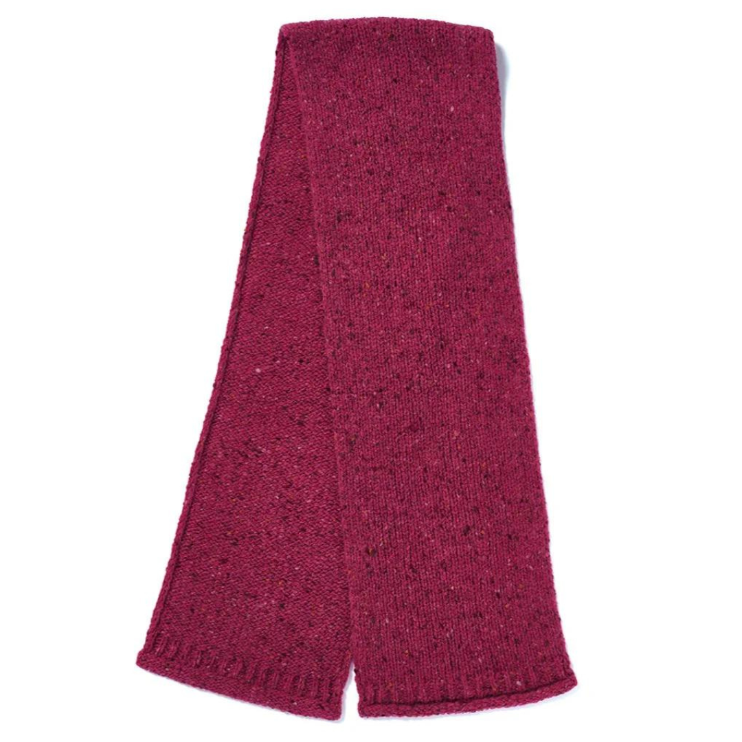 Nepped Woollen Scarf Pink