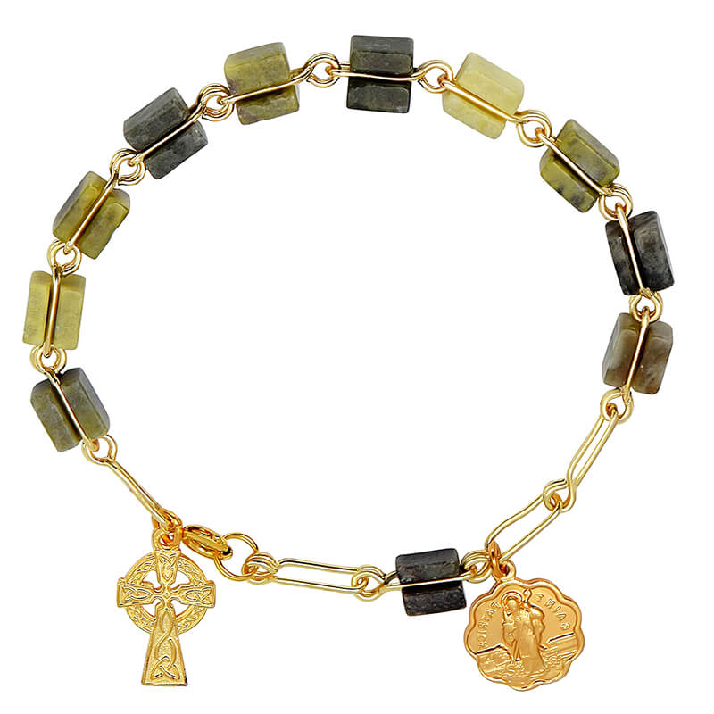 Connemara Marble Rosary Bracelet