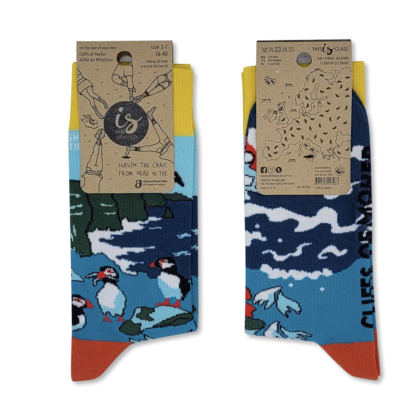 Irish Socksciety Cliffs Of Moher Socks