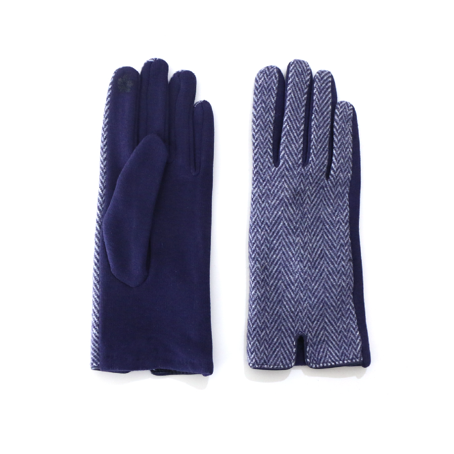 Ladies Tweed Glove Navy