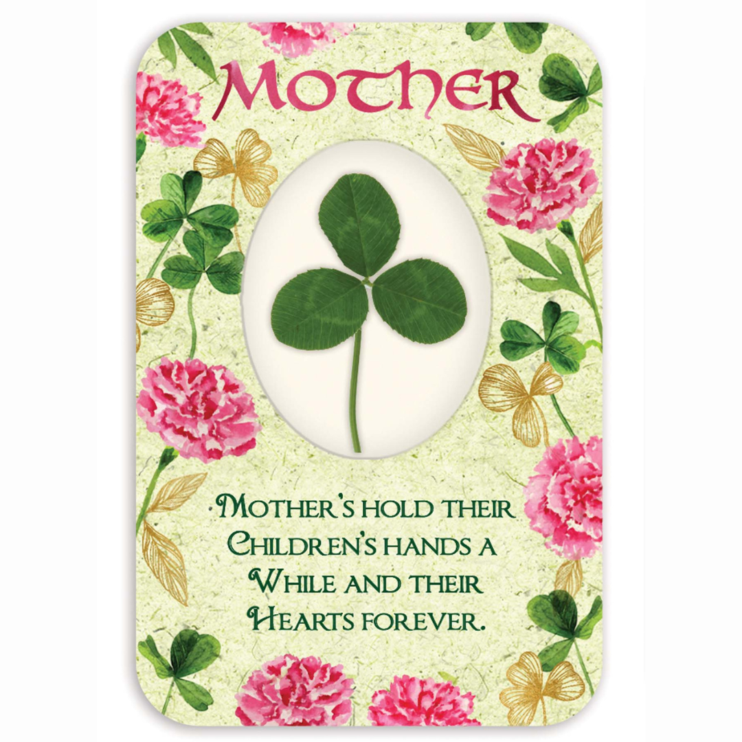 Shamrock Mothers Irish Blessings Card