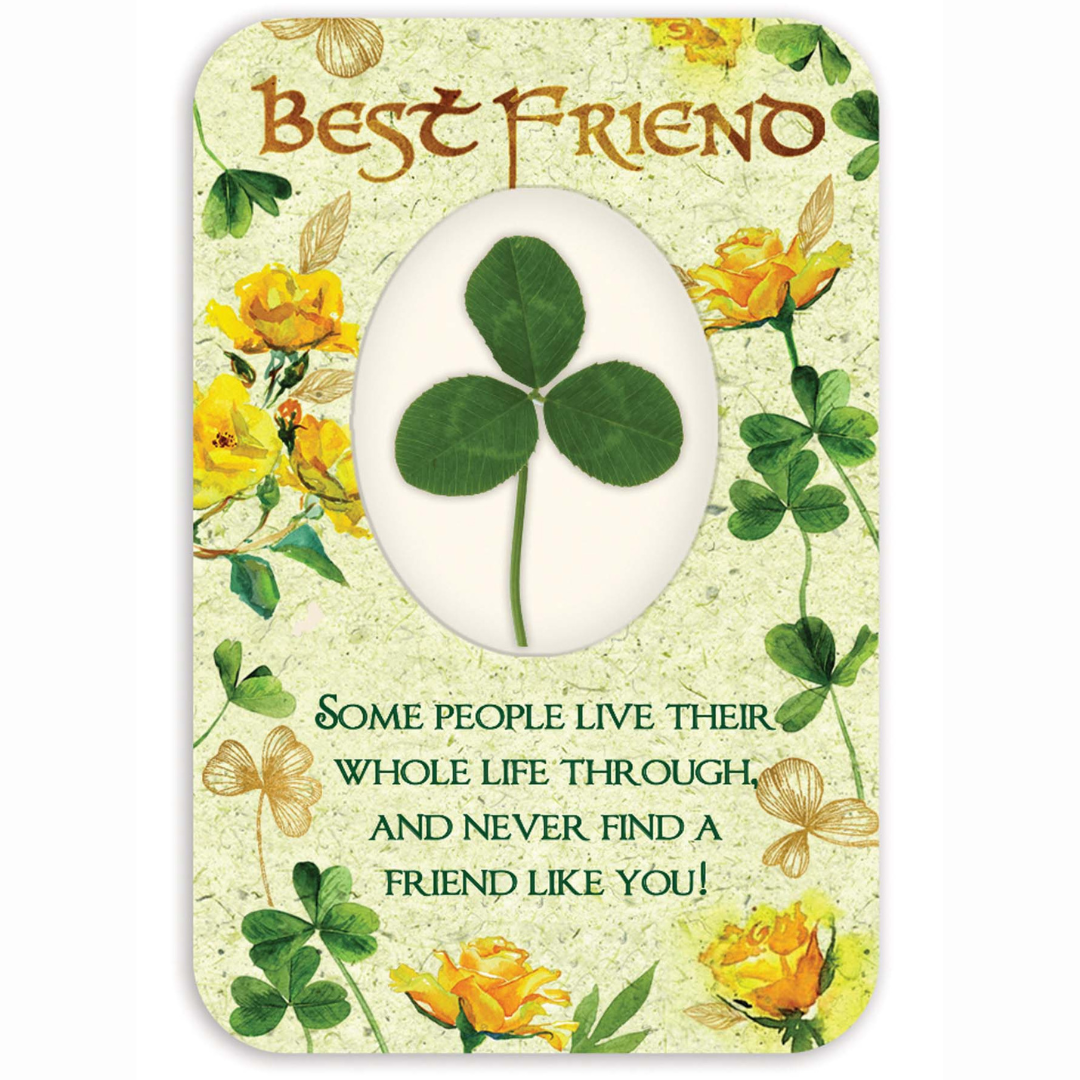 Shamrock Best Friend Blessing Card