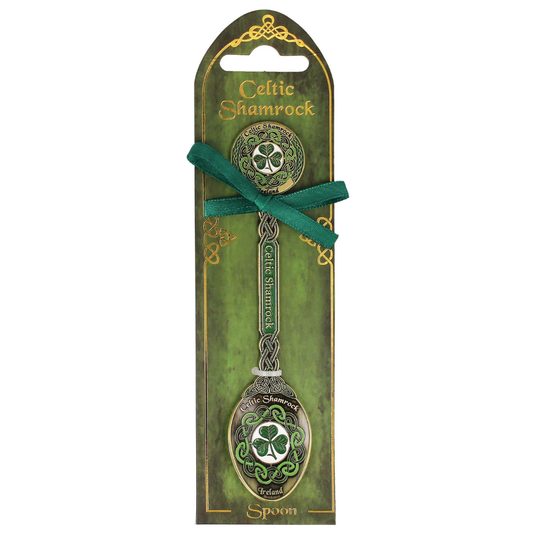 Celtic Shamrock Metal Spoon