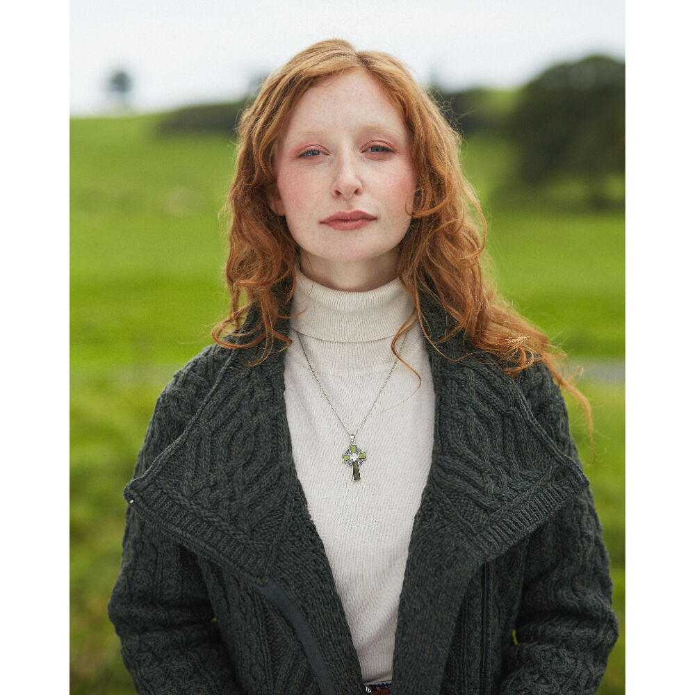 Connemara Marble Cross necklace