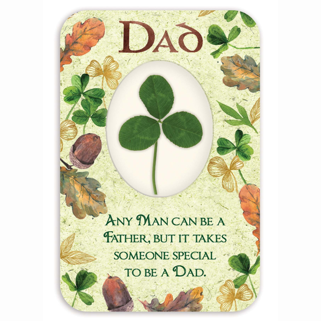 Shamrock Dad Blessing Card