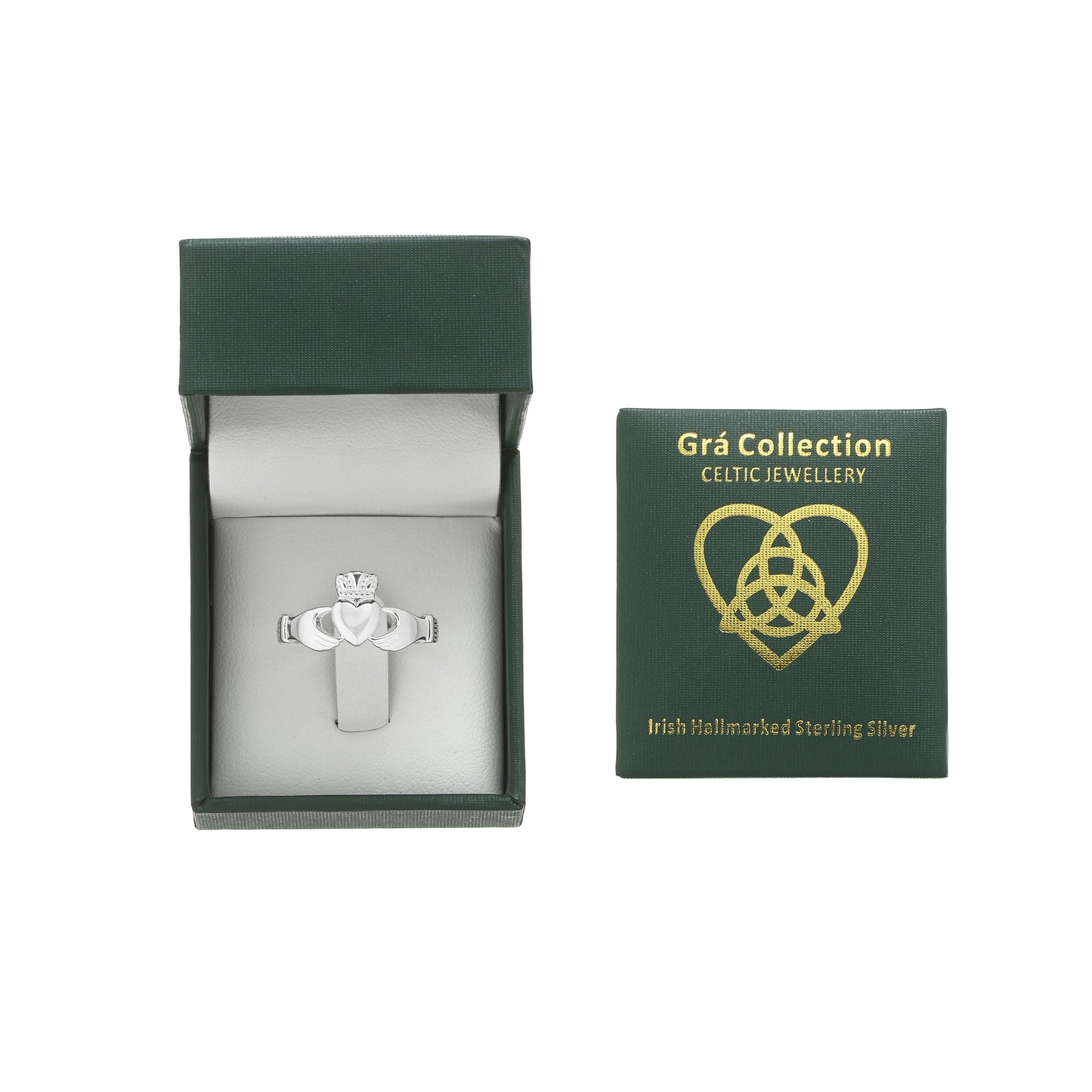 Sterling Silver Plain Claddagh Ring