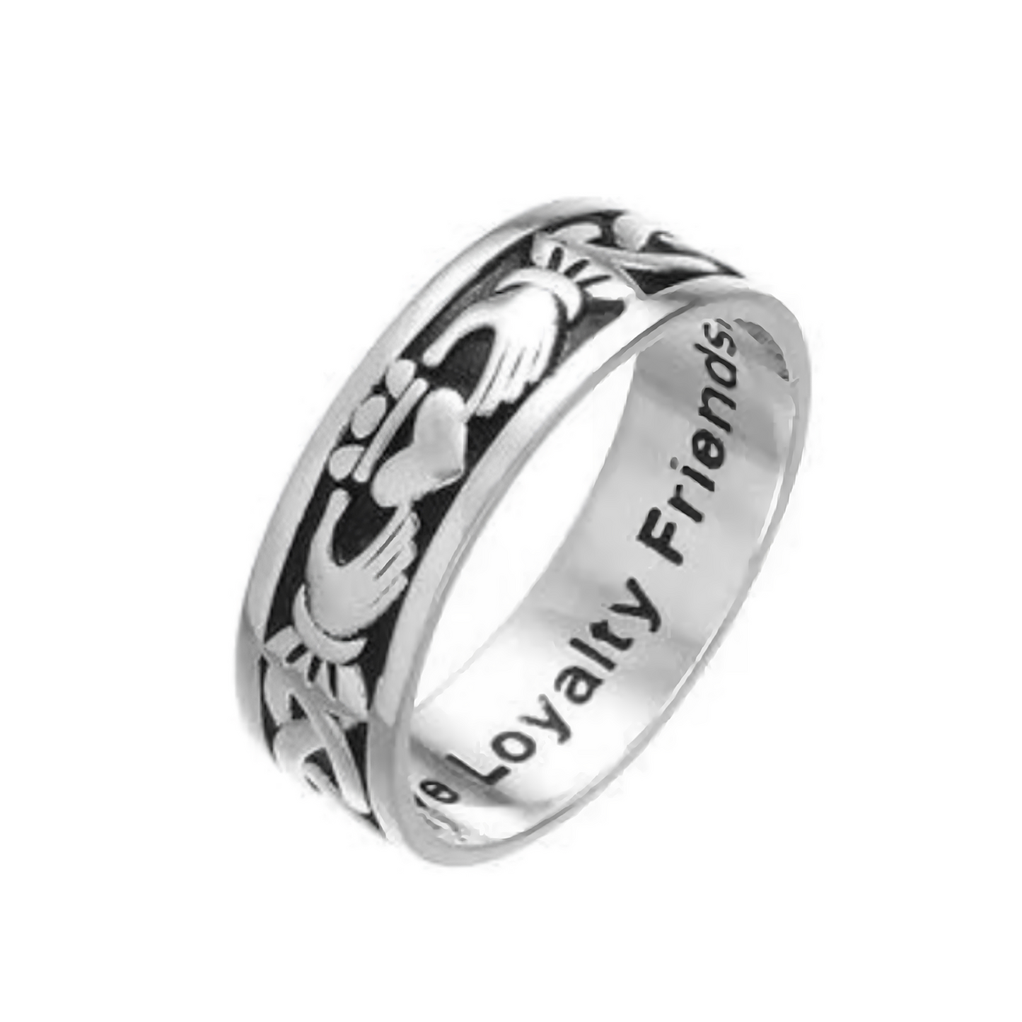 Men's Claddagh Band Ring