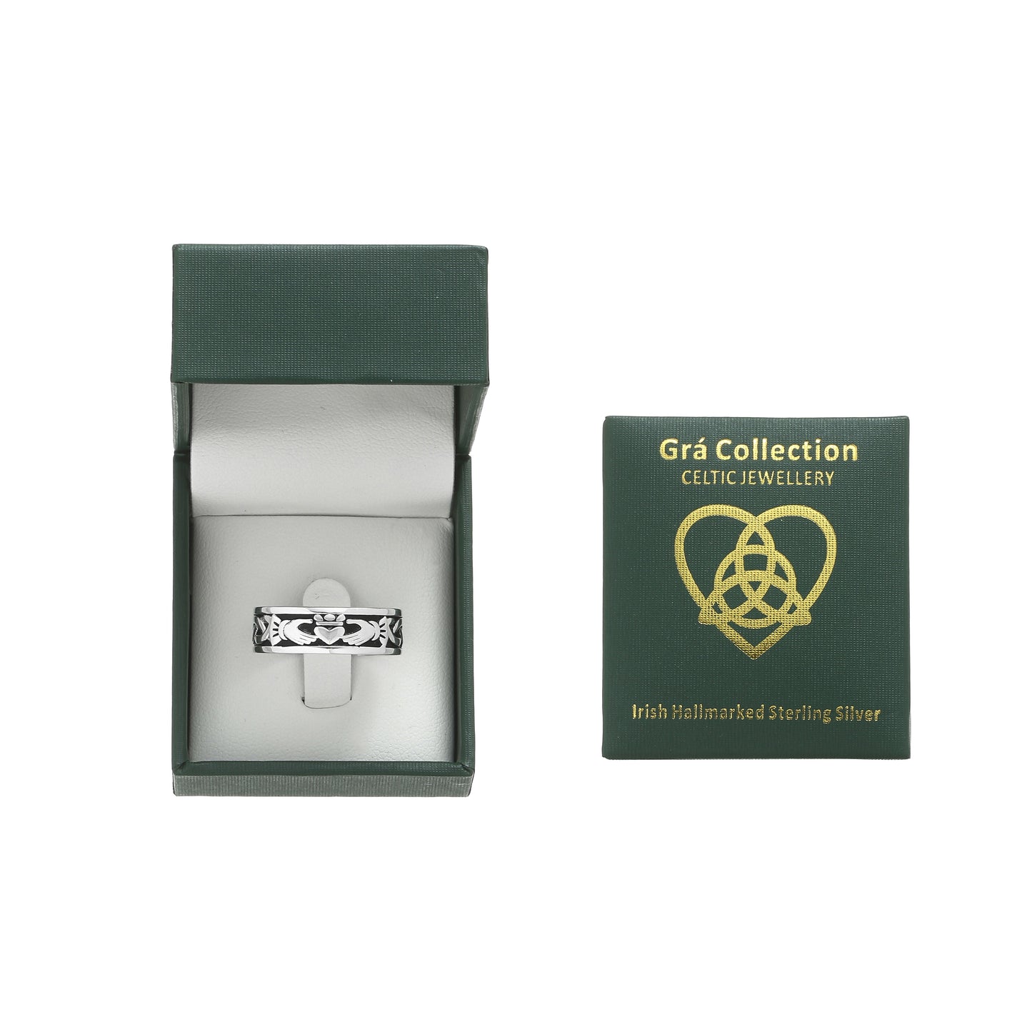 Men's Claddagh Band Ring