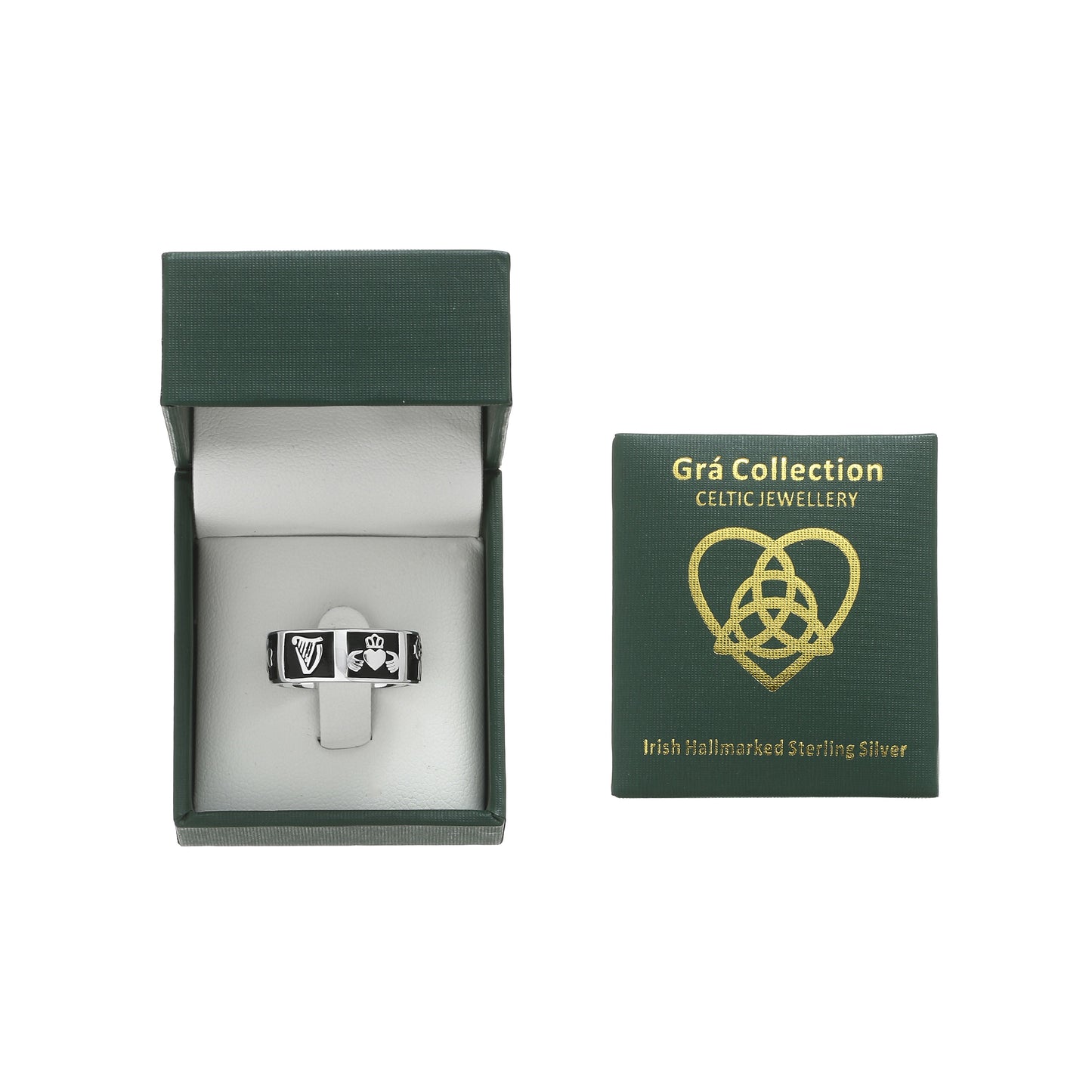 Grá Collection Celtic Band Ring Sterling Silver