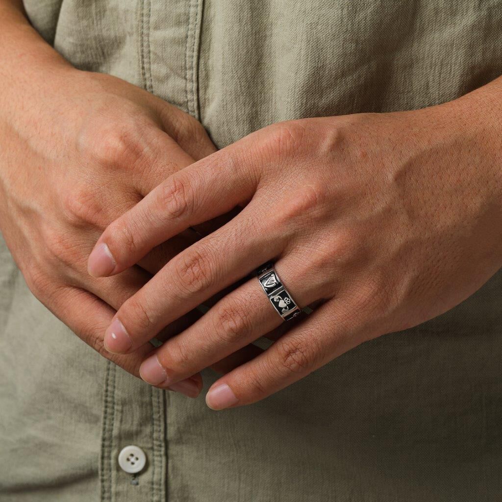 Grá Collection Celtic Band Ring Sterling Silver