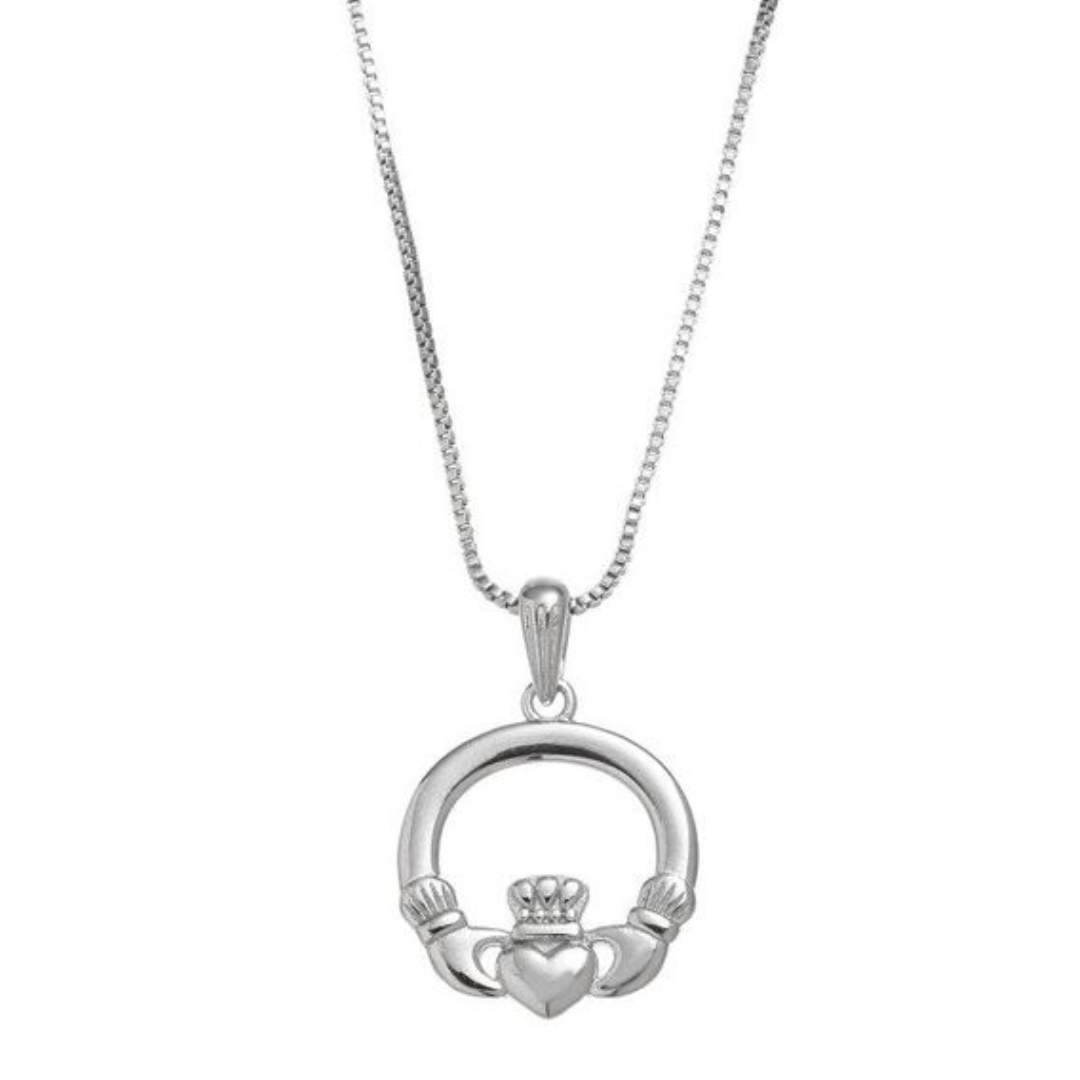 Sterling Silver Claddagh Necklace