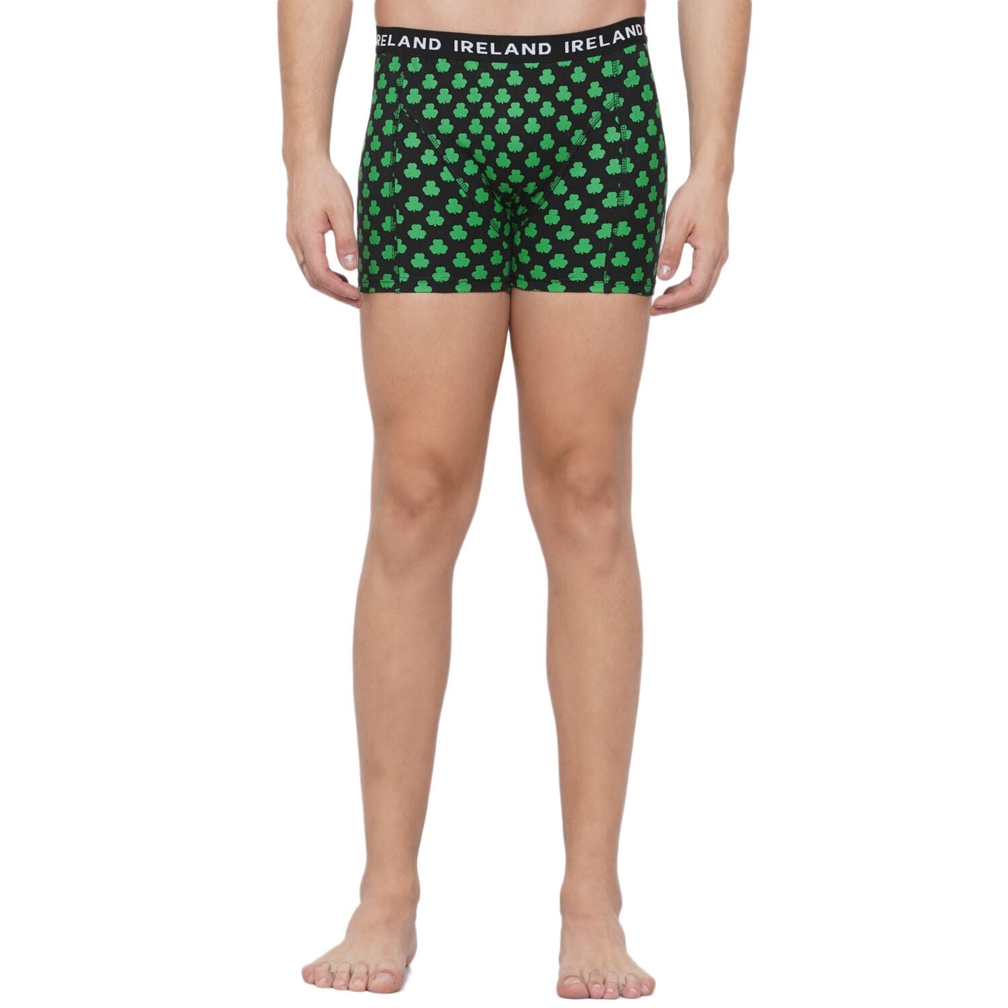 Shamrock Black Mens Boxers